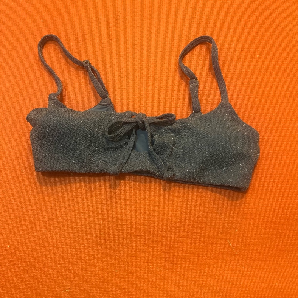 Andie Scoop Neck Bikini Top with Tie
